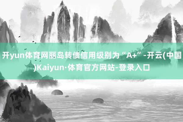 开yun体育网丽岛转债信用级别为“A+”-开云(中国)Kaiyun·体育官方网站-登录入口