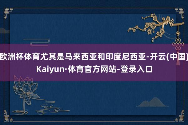 欧洲杯体育尤其是马来西亚和印度尼西亚-开云(中国)Kaiyun·体育官方网站-登录入口